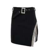 Volterra Black Skirt with rhinestones