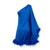 Trenton Blue Mini Satin Dress