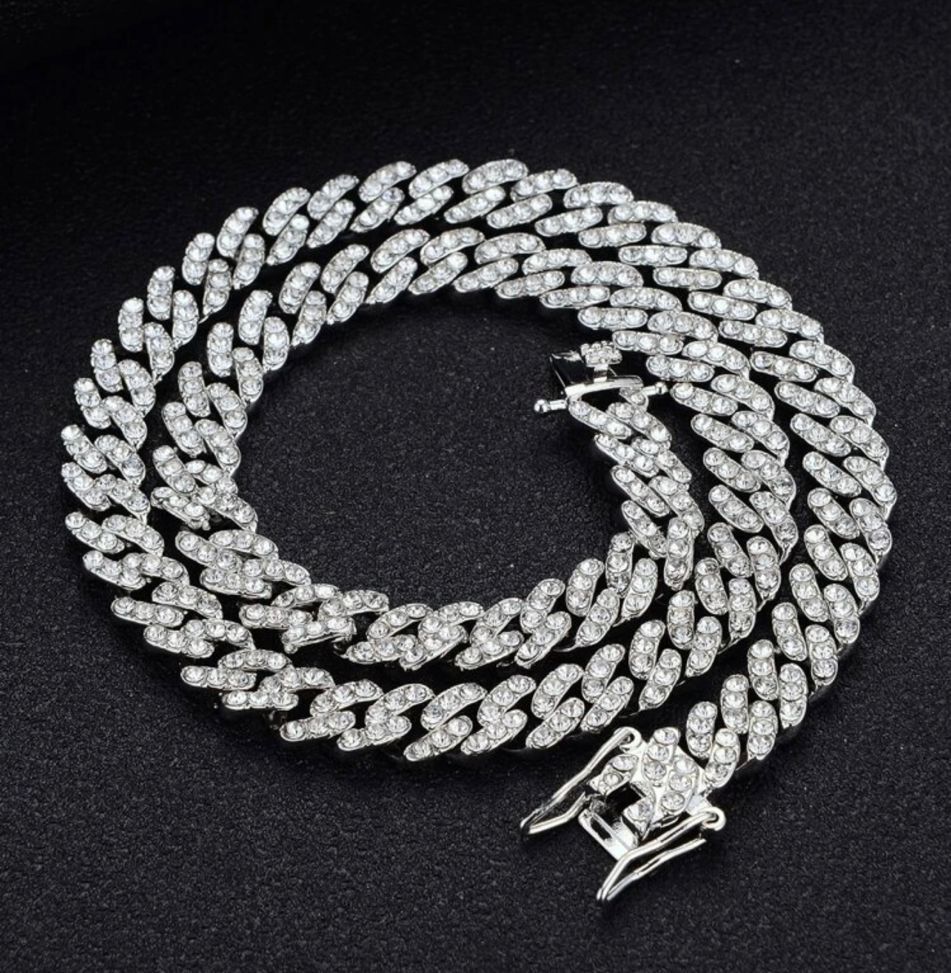 Diamante chain necklace